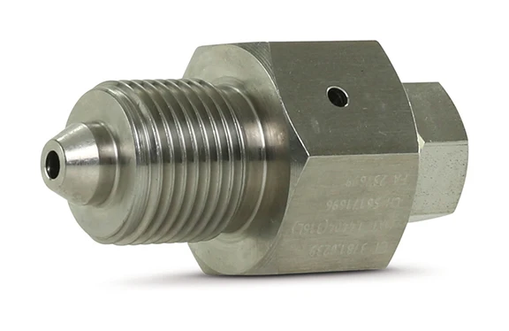 Adapter, 9/16-in. Female to 1/4-in. Male