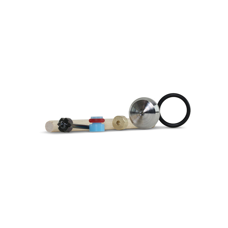 AccuStream for Flow Insta 1 High-cycle On/off Valve Repair Kit Includes poppet seat, seal backup ring, valve seal, on/off valve O-ring, high-cycle poppet stem